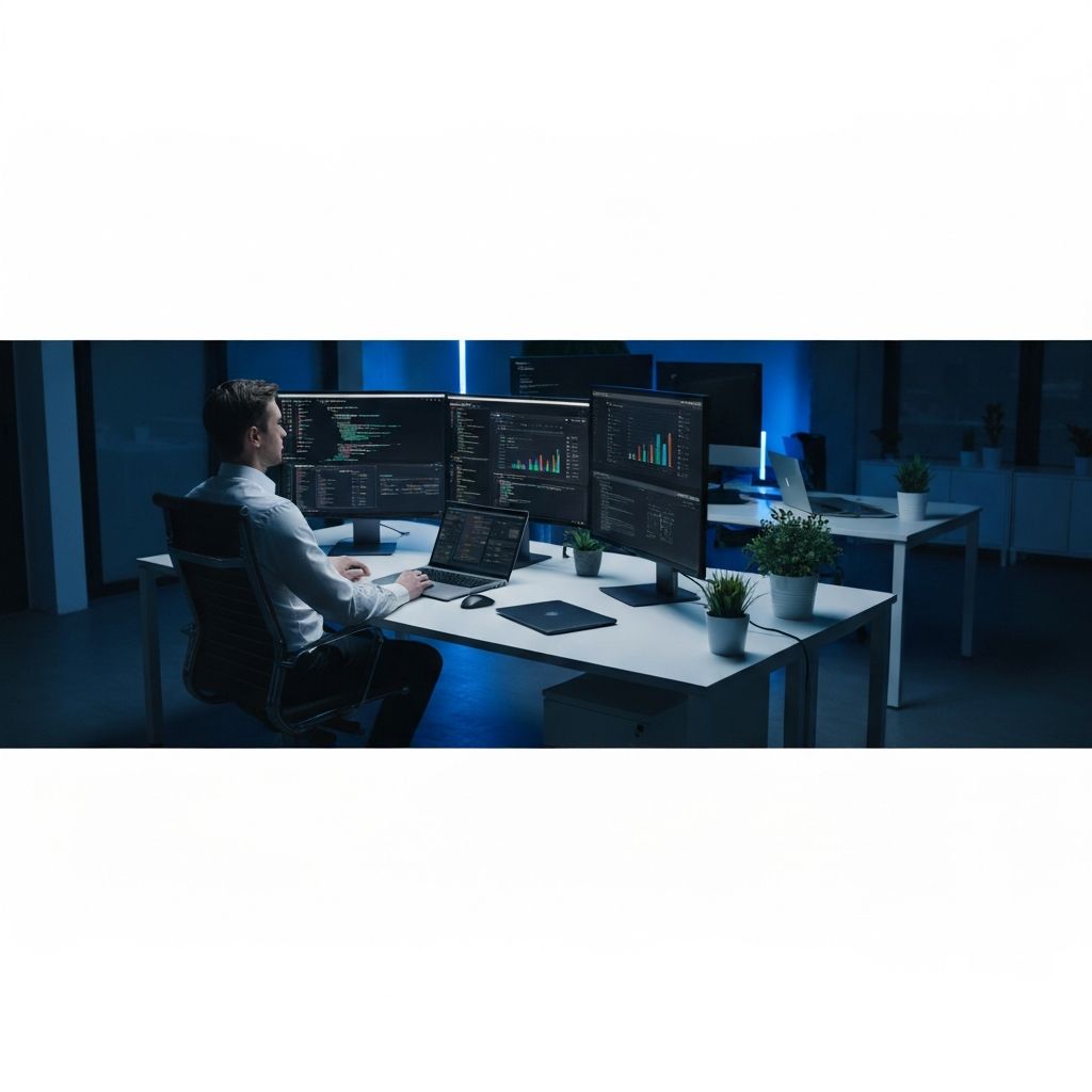 Modern technology workspace